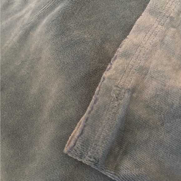 Juicy Couture dark teal wide-leg velour track pants - Picture 6 of 6